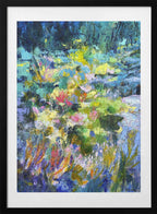 Vibrant Garden Glow, arte de Dorothy Fagan con marco