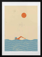 Summer Ocean Swim, arte de The Creating Mind con marco