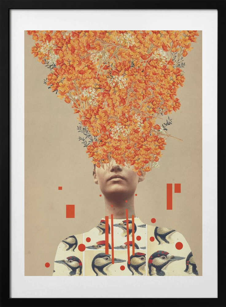Bird Flight In Autumn, arte de Frank Moth con marco