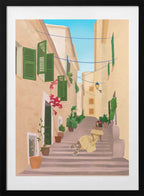 Mallorca Island, arte de Petra Lizde con marco