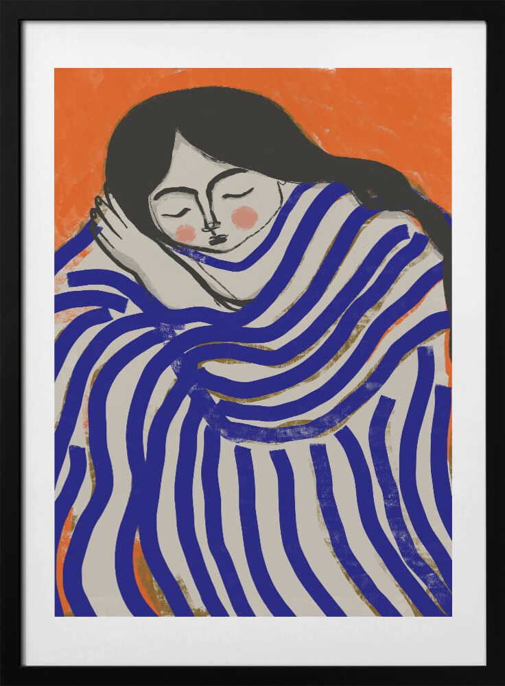 Resting Beauty, arte de Treechild con marco