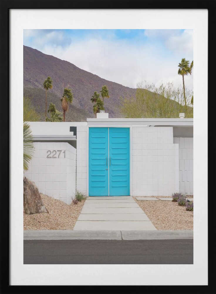 Turquoise Doors, arte de Tom Windeknecht con marco