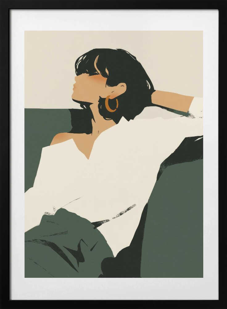 Quiet Elegance, arte de Treechild con marco
