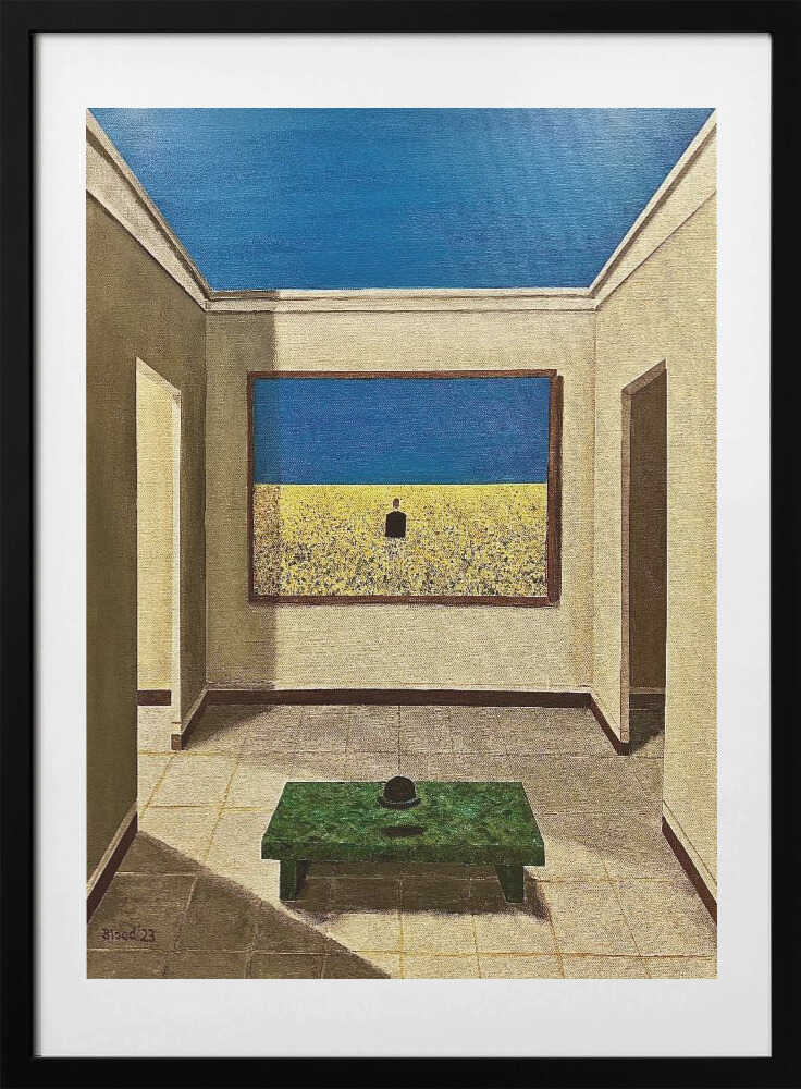 Surreal Room with Painting, arte de Tom Blood con marco