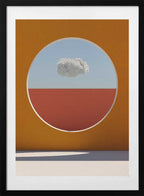 Minimal Cloud Circle, arte de Javier Pardina con marco