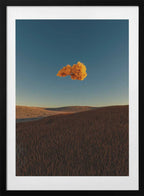 Golden Cloud Over Hills, arte de Javier Pardina con marco