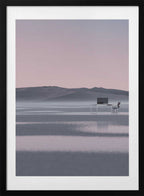 Minimalist Desert Workspace, arte de Javier Pardina con marco