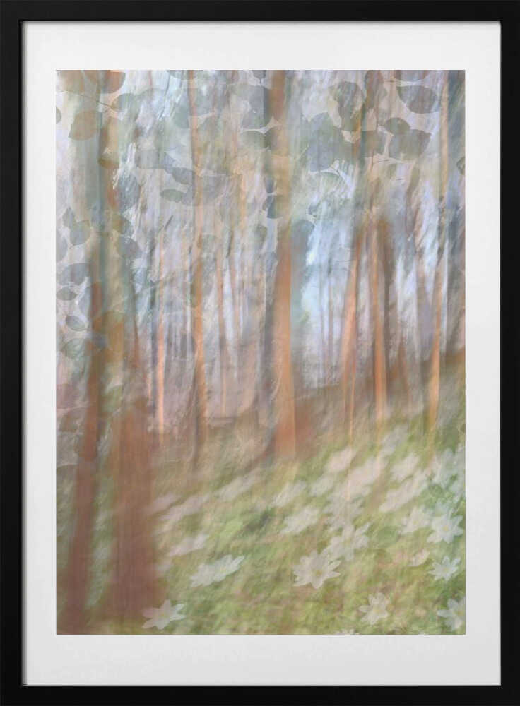 Dreamy Forest Bloom, arte de Christina Sillen con marco