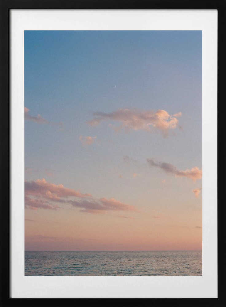 Pastel Ocean Twilight, arte de Bethany Young con marco