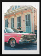 Classic Pink Car House, arte de Bethany Young con marco
