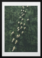 Sheep's Journey Home, arte de Treechild con marco