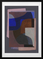 Chalks and Shapes 7X, arte de Mareike Böhmer con marco
