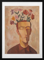 Man's Blooming Mind, arte de SHANDU con marco
