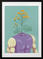 Purple Body Bloom, arte de Famous When Dead con marco