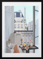 Paris Balcony, arte de Petra Lizde con marco