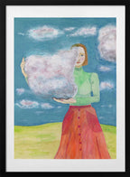 Head in the clouds, arte de Sharyn Bursic con marco