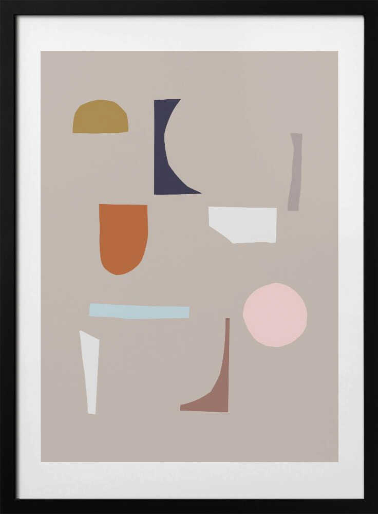 Abstract Shapes 4, arte de Mareike Böhmer con marco