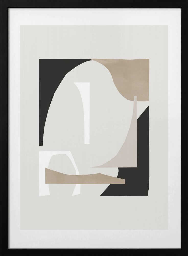 Abstract Shapes 3, arte de Mareike Böhmer con marco