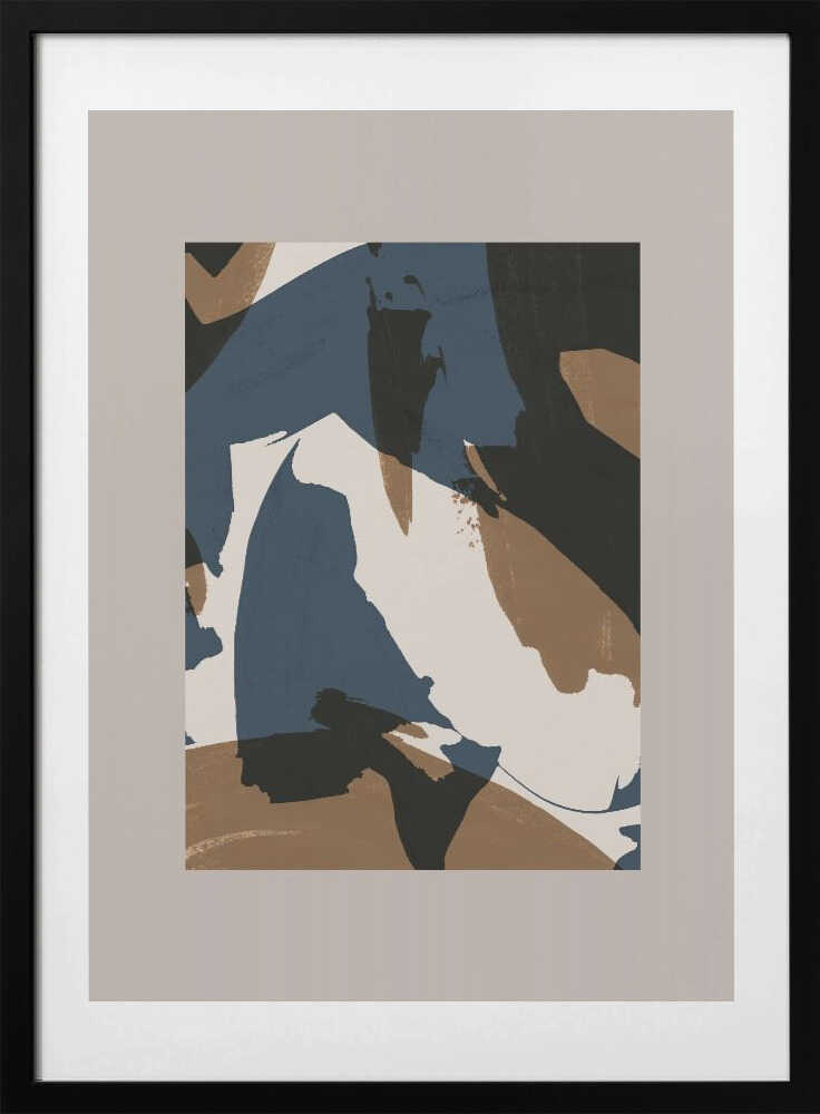 Abstract Brush Strokes 60, arte de Mareike Böhmer con marco
