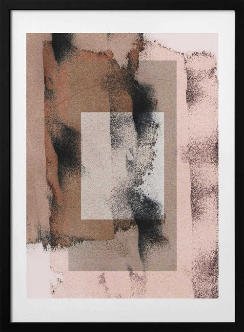 Abstract Brush Strokes 17y, arte de Mareike Böhmer con marco