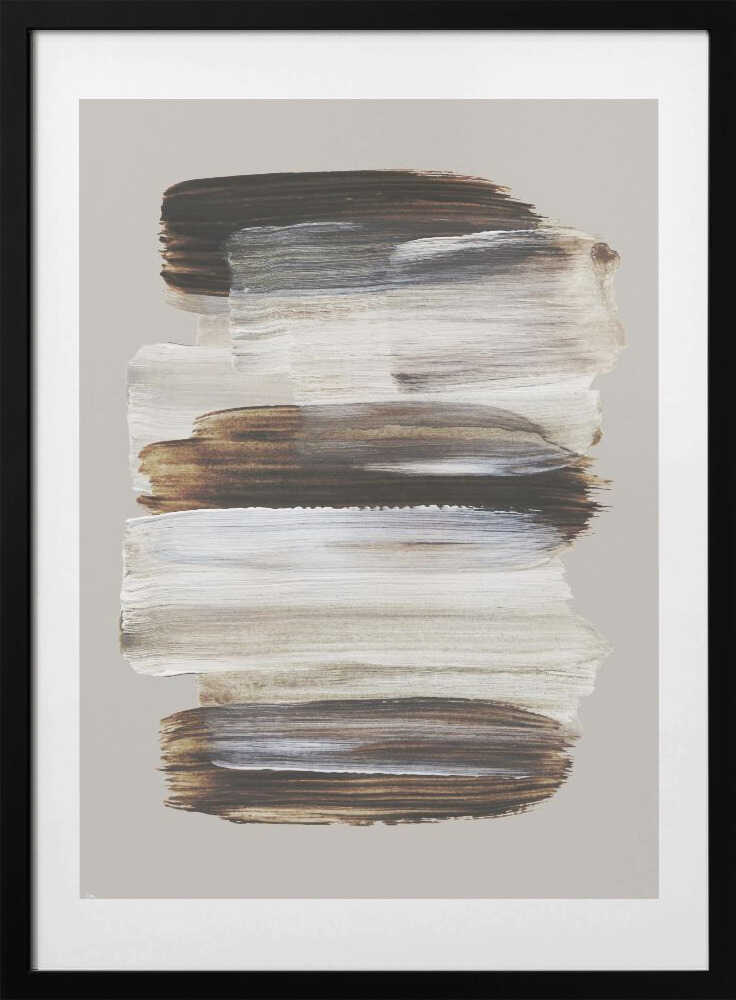 Abstract Brush Strokes 108, arte de Mareike Böhmer con marco