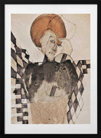 Harlequin's Enigma, arte de Doris Schmitz con marco