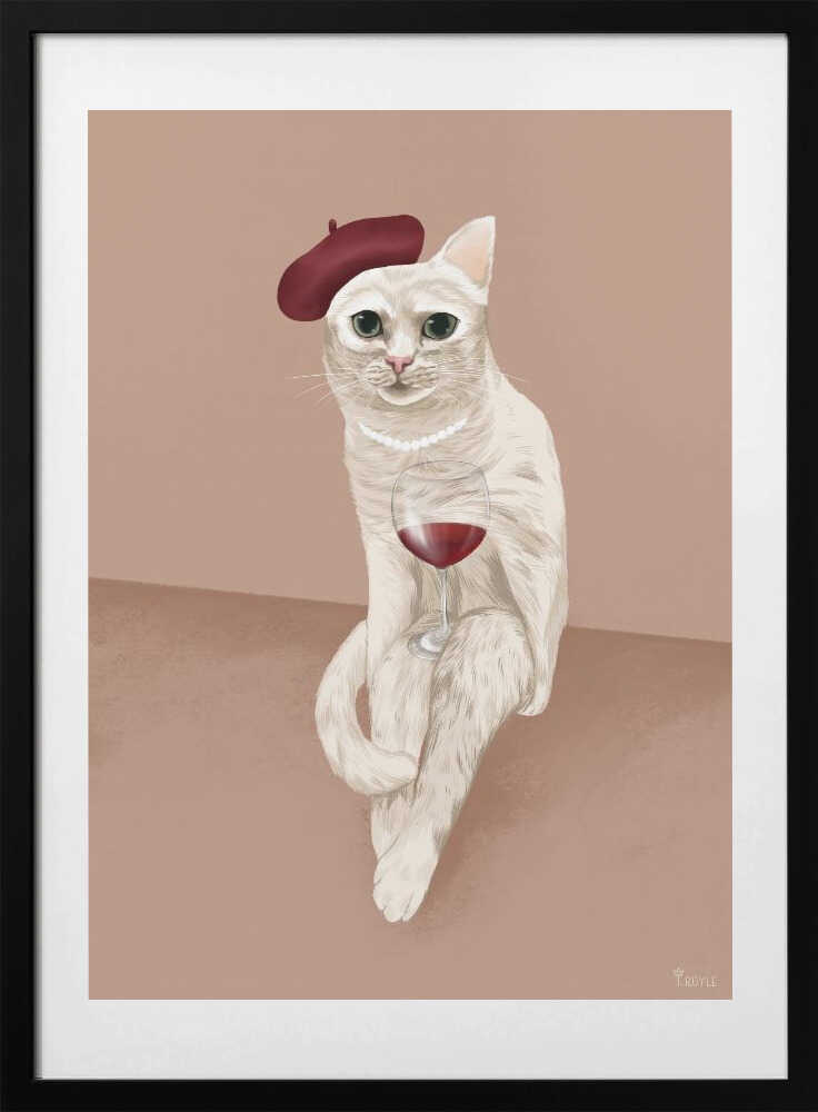 French Cat With Beret