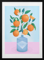 Oranges, arte de Petra Lizde con marco