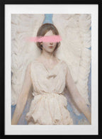 Pink Blinded Angel, arte de Talitha McQueen con marco