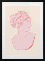 Pink Classical Bust, arte de Talitha McQueen con marco