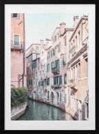 Pastel Venice Canal, arte de Talitha McQueen con marco