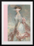 Classic Lady in Pink, arte de Talitha McQueen con marco