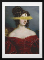 Elegant Gold Portrait, arte de Talitha McQueen con marco