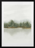 Misty Forest Reflection, arte de Rachel Elise con marco