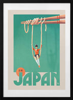 Japanese Noodle Swing, arte de Mark Harrison con marco