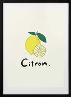 Fresh Lemon Illustration, arte de Rio Soléy con marco