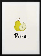 Fresh Cut Pear, arte de Rio Soléy con marco
