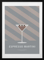 Chic Espresso Martini, arte de Paperago con marco