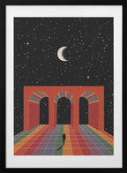 Starlit Archway Journey, arte de Nibera con marco