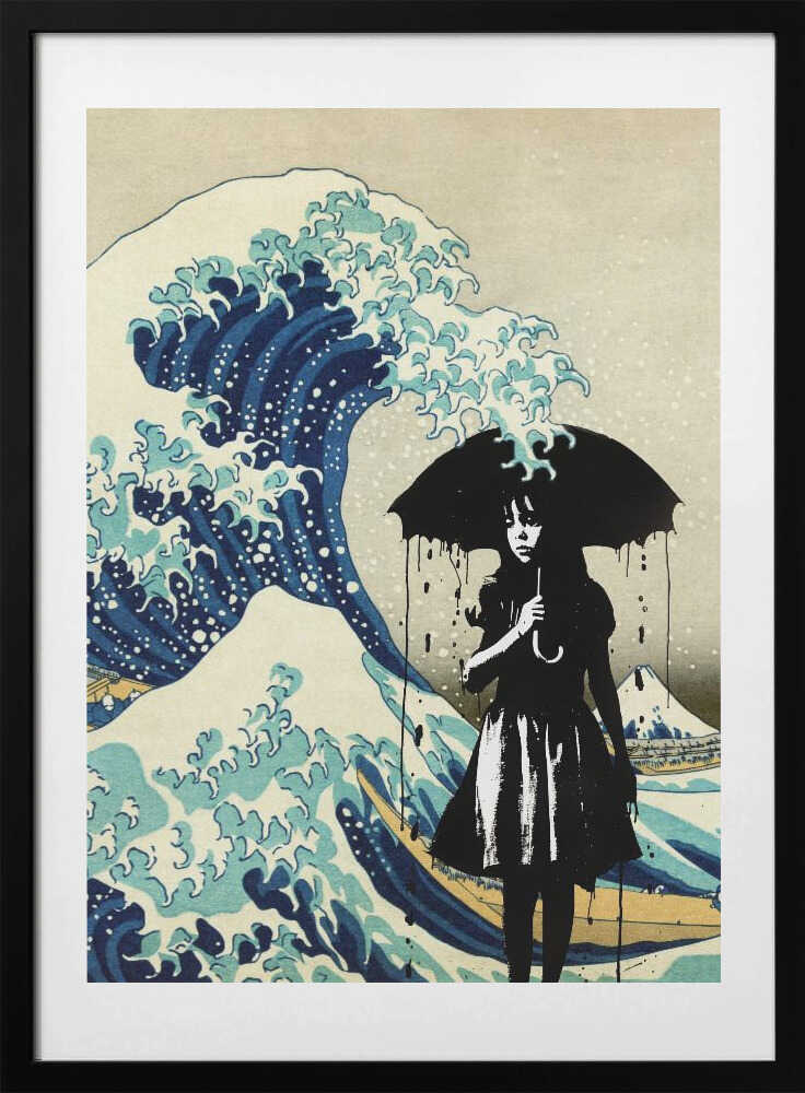 Under the Wave, arte de Dikhotomy con marco