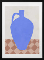 Minimal Blue Jug, arte de Vitor Costa con marco