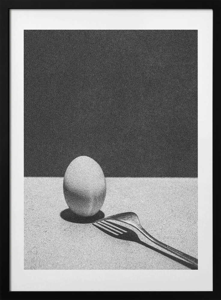 Egg Fork Shadow Play, arte de Haruto Shimaoka con marco