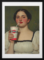 Casual Martini, arte de Dikhotomy con marco