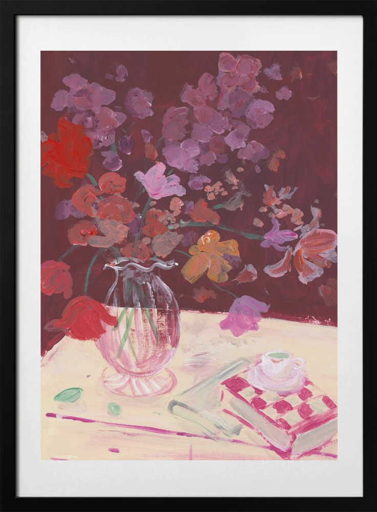 Fall Bouquet, arte de Katharina Puritscher con marco