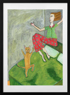 Happy Pajama Morning, arte de Sharyn Bursic con marco
