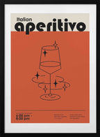 Sparkling Italian Aperitivo, arte de Paulina Budka con marco