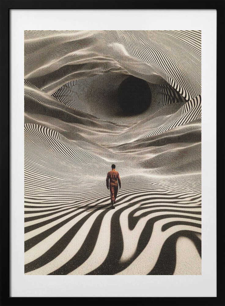 Op Art Journey, arte de Taudalpoi con marco