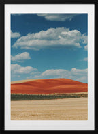 Red Field Blue Sky, arte de Javier Pardina con marco
