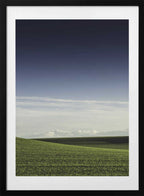 Green Field Blue Sky, arte de Javier Pardina con marco