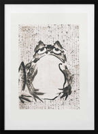 Japanese Frog (late 18th 19th Century), arte de Getsuju con marco